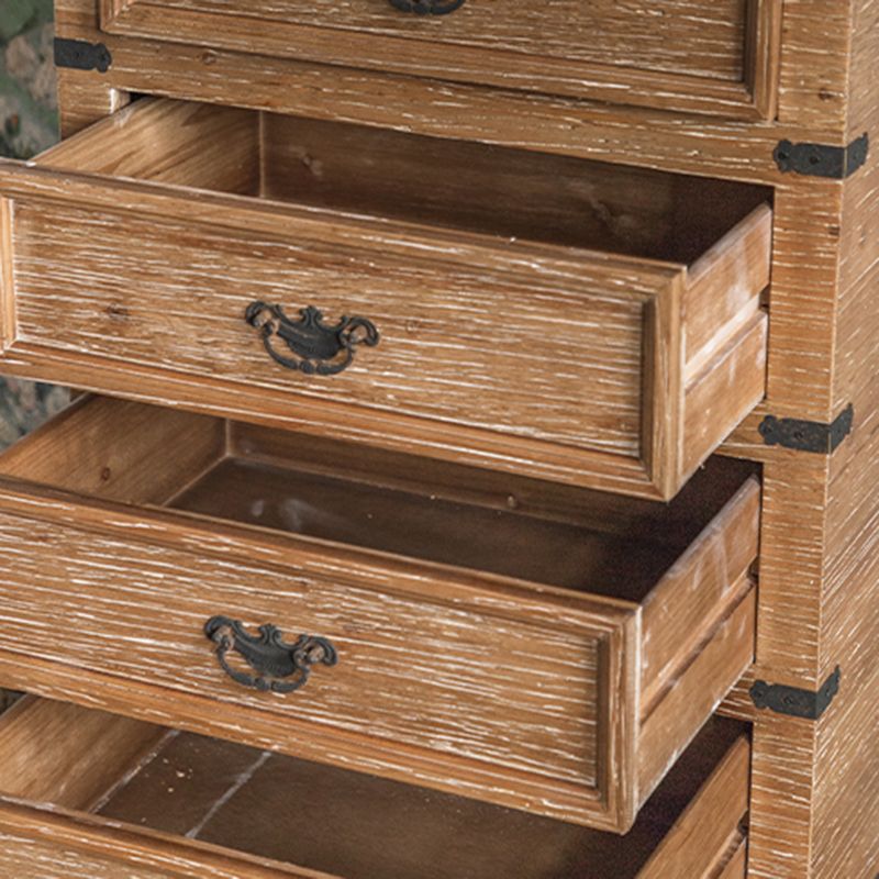 Moderne moderne houten rechthoek IJzeren benen Accent Cabinet met lade