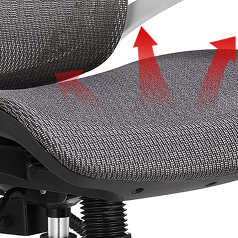 Modern Black and White Chair Home Office Chair with Metal Base Clearhalo 'furn' 'furn_office_chair' 'Furniture' 'furniture_office_chair' 'Office Chairs' 'Office Furniture' 'office_chair' 1200x1200_3b9c5da0-136c-45c8-b827-45431dd3eb6d