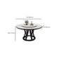 Modern Style Dining Table Round Dining Table with Turntable for Kitchen Clearhalo 'Dining Tables & Seating' 'Dining Tables' 'dining_table' 'furn' 'furn_dining_table' 'Furniture' 'Kitchen & Dining Furniture' 1200x1200_3b9cd3b6-7775-4504-b2f3-2f96e8d6effd