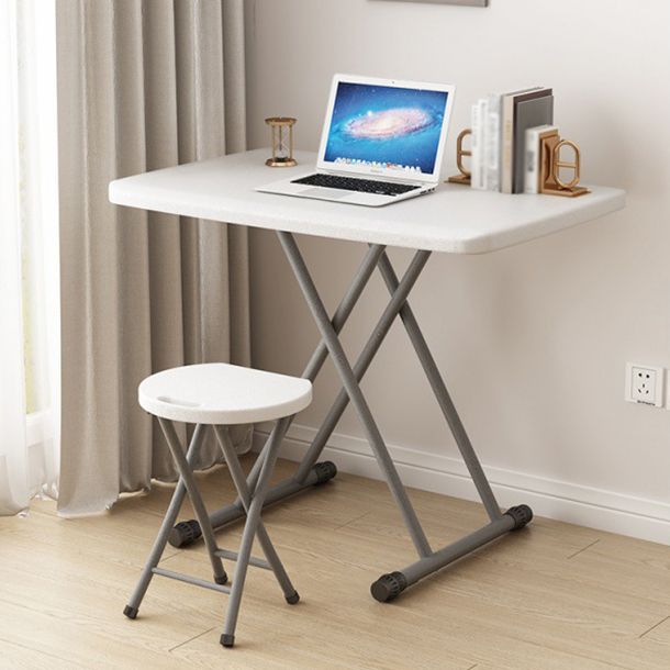 Modern Rectangular Writing Desk Plastic Adjustable Folding Desk,29.9"L x 19.7"W Clearhalo 'Furniture' 'furniture_office_desk' 'Office Desks' 'Office Furniture' 'office_desk' 1200x1200_3b9cfafd-df99-4e2c-aa10-1c4c75284c24