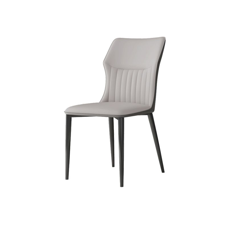 Industrial Upholstered Armless Chair Kitchen Wingback Side Chair Clearhalo 'Dining Chairs' 'Dining Tables & Seating' 'dining_chair' 'furn' 'furn_dining_chair' 'Furniture' 'Kitchen & Dining Furniture' 1200x1200_3ba161d0-5a1a-4394-9595-33b64a59e4d7