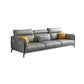 Grey Faux Leather Waterproof Sofa Stain-Resistant High Back Sectional Clearhalo 'furn' 'furn_sectionals' 'Furniture' 'furniture_sectionals' 'Living Room Furniture' 'Sectionals' 1200x1200_3ba289dd-3e84-4593-8ffb-45e860e267fa