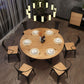 Contemporary 1/4/5/7 Pieces Furniture Round Solid Wood Dining Table Set in Brown Clearhalo 'Dining Room Sets' 'Dining Tables & Seating' 'dining_room_set' 'furn' 'furn_dining_room_set' 'Furniture' 'Kitchen & Dining Furniture' 1200x1200_3ba31322-df8a-4088-ab0a-2d9ad56477e6