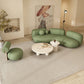31.49" Wide Wool Curved Sofa Armless Sofa for Living Room, Apartment Clearhalo 'furn' 'furn_sofas' 'Furniture' 'Living Room Furniture' 'Sofa' 'sofas' 1200x1200_3ba34c40-82ce-4244-991e-52e6f1c26a18