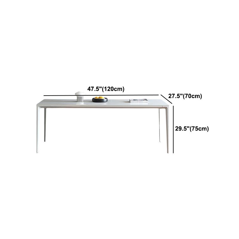 Modern Aluminium Dining Table Set 1/4/5/7 Pieces Rectangle Dinette Set with Sintered Stone Clearhalo 'Dining Room Sets' 'Dining Tables & Seating' 'dining_room_set' 'furn' 'furn_dining_room_set' 'Furniture' 'Kitchen & Dining Furniture' 1200x1200_3ba3c1ca-ffb5-4aad-ba7a-4de92abd63df