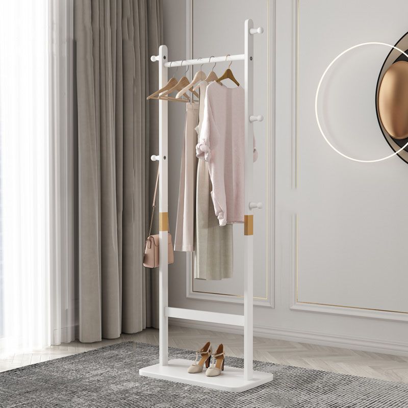 64 "Modern y contemporáneo de la colgilla de pino del hall del salón con riel colgante y ganchos