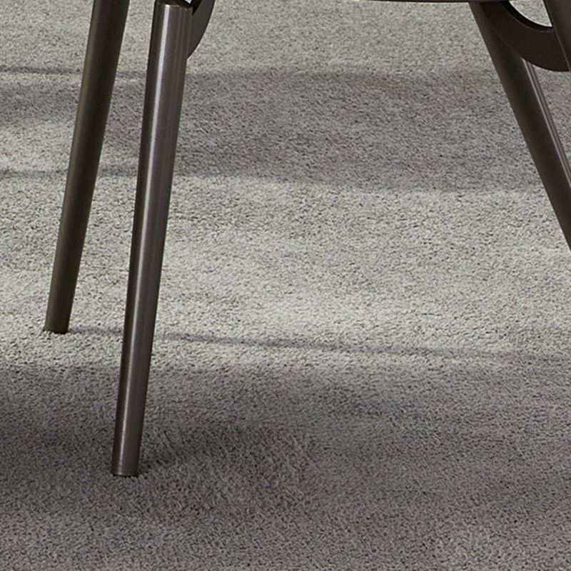 Metaal industriële eetkamerstoel matte afwerking open achterkant stoel