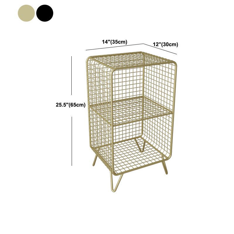 Modern Metal Bedside Cabinet Open Storage Nightstand with Shelves Clearhalo 'Bedroom Furniture' 'furn' 'furn_night_stand' 'Furniture' 'night_stand' 'Nightstands' 1200x1200_3ba609cf-6a00-4ac6-9e4b-6e2977f38e53