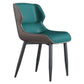 Faux Leather Armless Dining Chairs Modern Steel Legs Dining Side Chair