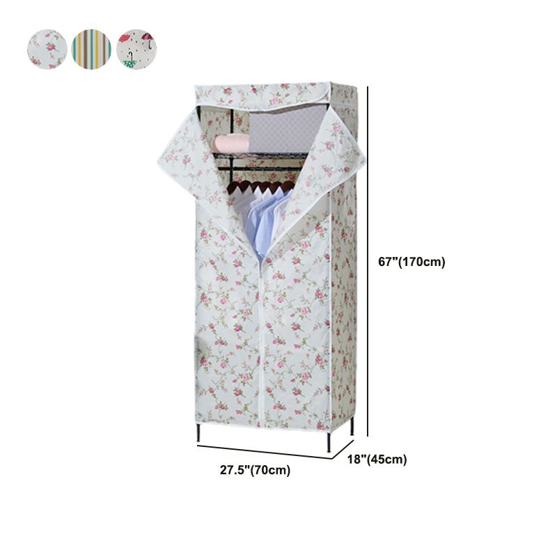 Hedendaagse stijl garderobe metaal verstelbare planken garderobe kast