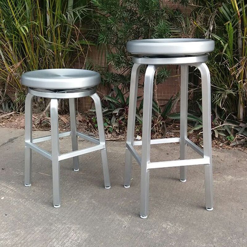 Metal Bar Chair Modern Restaurant With Foot Aluminum Alloy Counter Stool Simple Cafe Clearhalo 'Bar Furniture' 'Bar Stools' 'bar_stools' 'furn' 'furn_bar_stools' 'furniture_bar_stools' 'Kitchen & Dining Furniture' 'kitchen&dining_furn' 'kitchen' 'kitchen_furn' Furniture' 1200x1200_3ba668ad-7576-4adf-98b5-79af16c1b3c0