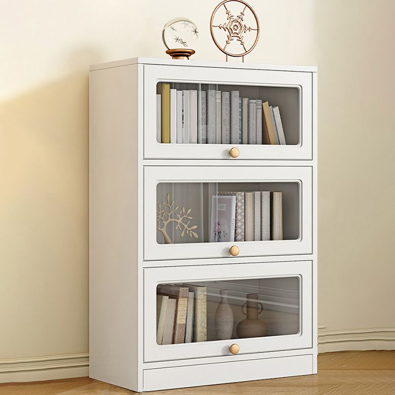 Modern Engineered Wood Bookshelf Standaard gesloten achterste boekenkast met deuren