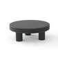 Contemporary Simple 3 Legs Coffee Table Round Wood Cocktail Table Set Clearhalo 'Coffee & Accent Tables' 'Coffee Tables' 'coffee_tables' 'furn' 'furn_coffee_tables' 'Furniture' 'Living Room Furniture' 1200x1200_3bab57ab-5b46-45a8-9a08-58d24b914bb3