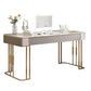 Simple Style Gold Base Office Desk Rectangular Home Writing Desk Clearhalo 'furn' 'furn_office_desk' 'Furniture' 'Office Desks' 'Office Furniture' 'office_desk' 1200x1200_3bab8b91-961a-4626-9cdd-41415f535d5f