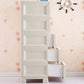 Modern Plastic Storage Cabinet for Bedroom Matte Finish Cabinet with 6 Drawers