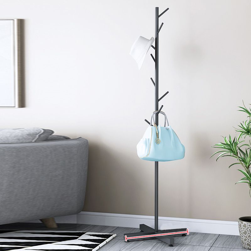 Modern Entryway Metal Free Standing No Distressed 8 Hooks Coat Rack Clearhalo 'Entry & Mudroom Furniture' 'furn' 'furn_hall_tree_coat_racks' 'Furniture' 'Hall Trees & Coat Racks' 'hall_tree_coat_racks' 1200x1200_3bad9b4b-72db-4a5f-9ddc-4e0085c9f6e2