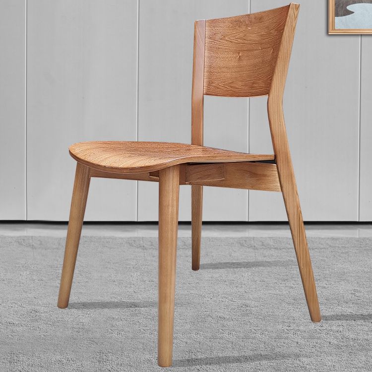 Wood Contemporary Side Dining Chairs with 4 Legs Dining Room Armless Chairs Clearhalo ' kitchen&dining_furn' 'Dining Chairs' 'Dining Tables & Seating' 'dining_chair' 'furn' 'furn_dining_chair' 'Furniture' 'furniture_dining_chair' 'Kitchen & Dining Furniture' 'kitchen' 1200x1200_3bae3f11-1937-4dfe-a4ca-d474dd00898b