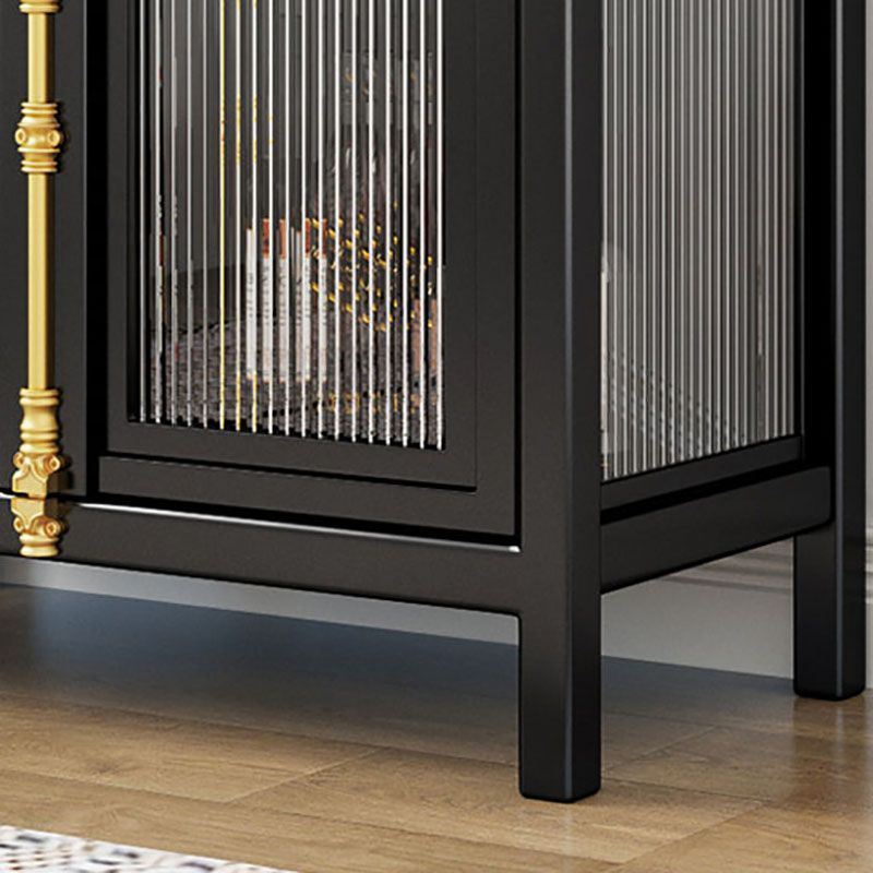 Sideboard Glam Sideboard Sideboard di stoccaggio in vetro per sala da pranzo in cucina