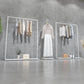 Contemporary Metal Coat Rack Free Standing Coat Hangers for Living Room Clearhalo 'Entry & Mudroom Furniture' 'furn' 'furn_hall_tree_coat_racks' 'Furniture' 'Hall Trees & Coat Racks' 'hall_tree_coat_racks' 1200x1200_3baf1a8e-a4d8-4488-b7f0-25bc44b92e17