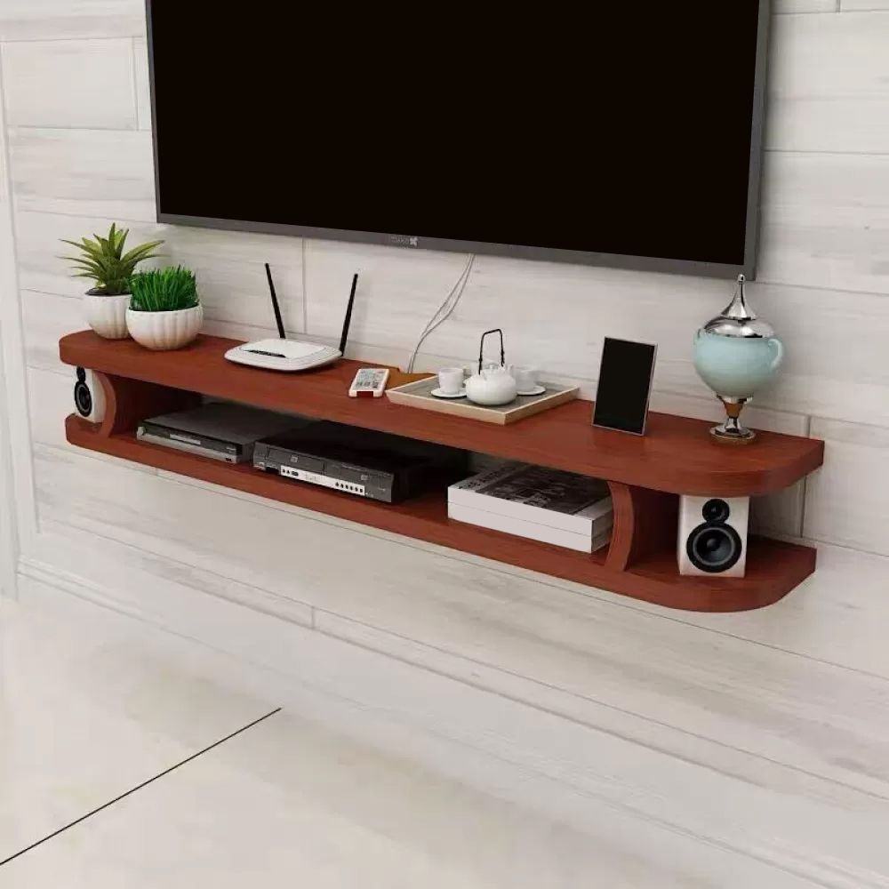 Contemporary TV Media Stand Wall-mounted Wood TV Console with Open Shelving Clearhalo 'furn' 'furn_tv_stands_entertainment_centers' 'Furniture' 'Living Room Furniture' 'TV Stands & Entertainment Centers' 'TV Stands & Media Storage Furniture' 'tv_stands_entertainment_centers' 1200x1200_3bb2b29d-7bed-434e-a5f2-bd5a1987d989