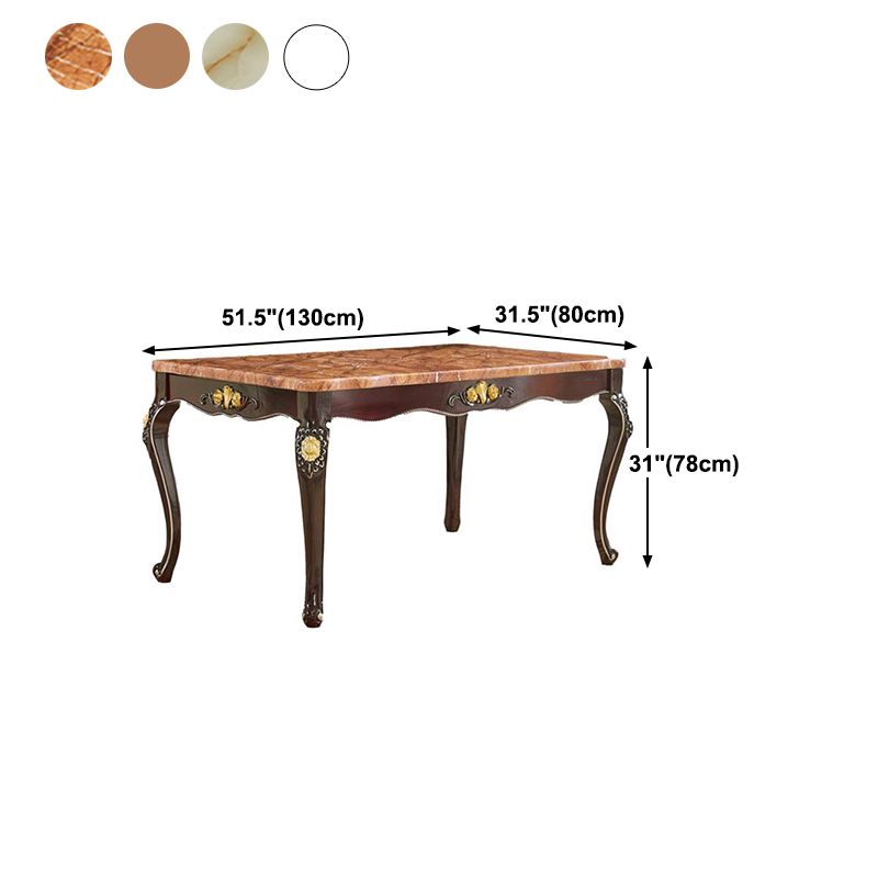 Solid Wood Base Dining Collection Rectangle Dining Table for Dining Room Clearhalo ' dining_table' 'Dining Tables & Seating' 'Dining Tables' 'furn' 'furn_dining_table' 'Furniture' 'furniture_dining_table' 'Kitchen & Dining Furniture' 'kitchen&dining_furn' 'kitchen' 'kitchen_dining_table' 1200x1200_3bb2cfdc-997d-4149-be75-dd2eebe62169