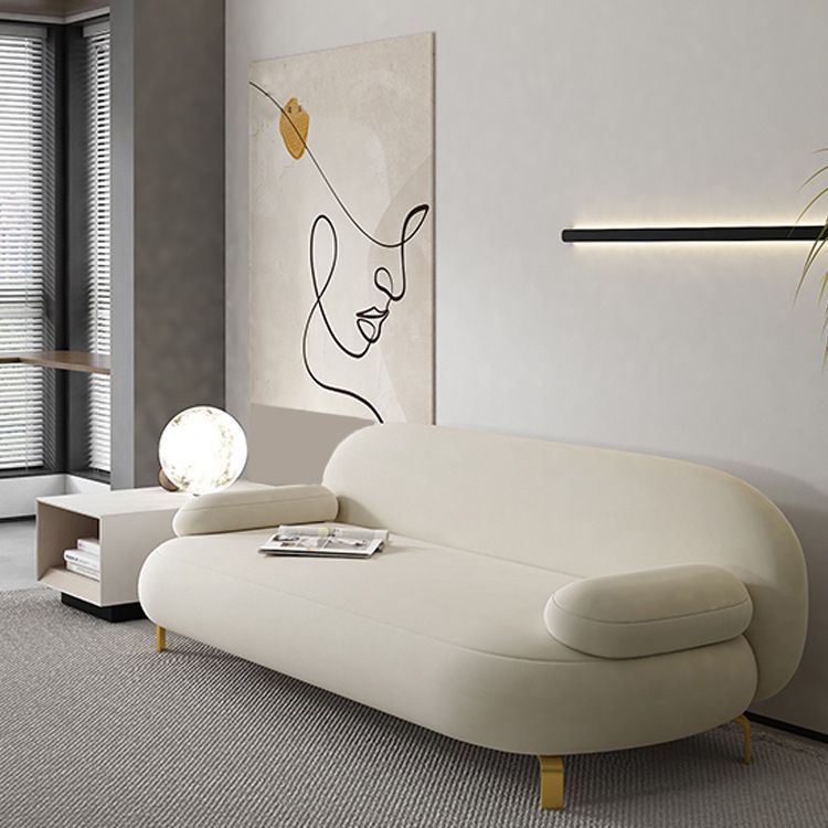 Contemporaneo 27,55 "H divano braccio top per cuscino microsuede per soggiorno