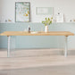 Contemporary Khaki Standard Dining Table Solid Wood Rectangle Dining Table with Double Pedestal Base Clearhalo ' dining_table' 'Dining Tables & Seating' 'Dining Tables' 'furn' 'furn_dining_table' 'Furniture' 'furniture_dining_table' 'Kitchen & Dining Furniture' 'kitchen&dining_furn' 'kitchen' 'kitchen_dining_table' 1200x1200_3bb3de50-d307-41f2-a6bf-620248874d52