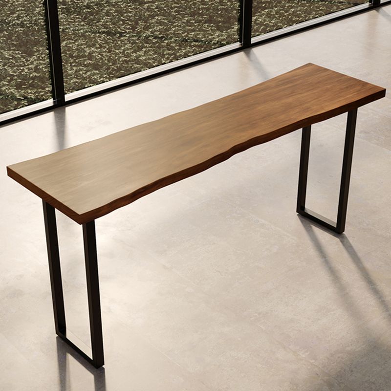 Juego de mesa de bar rectangular de madera maciza, mesa de mostrador de 1/4/7 piezas con taburetes altos