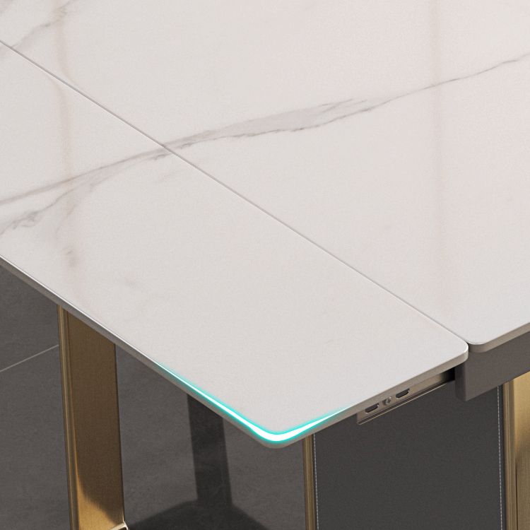 Rectangular Modern Sintered Stone Dining Room Set Dining Furniture Set with Metallic Base Clearhalo 'Dining Room Sets' 'Dining Tables & Seating' 'dining_room_set' 'furn' 'furn_dining_room_set' 'Furniture' 'furniture_dining_room_set' 'Kitchen & Dining Furniture' 'kitchen&dining_furn' 'kitchen' 1200x1200_3bb5523e-8148-4f5f-9fe4-d28c9967a4f5