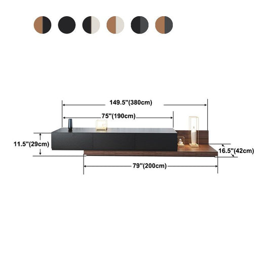 Console TV in legno per soggiorno moderno a 3 cassetti per soggiorno per soggiorno per soggiorno