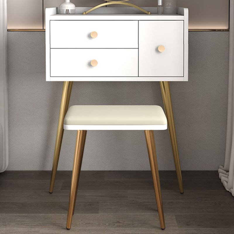 Vaiille contemporaine comptoir de maquillage en bois avec 3 tiroirs de rangement pour chambre à coucher