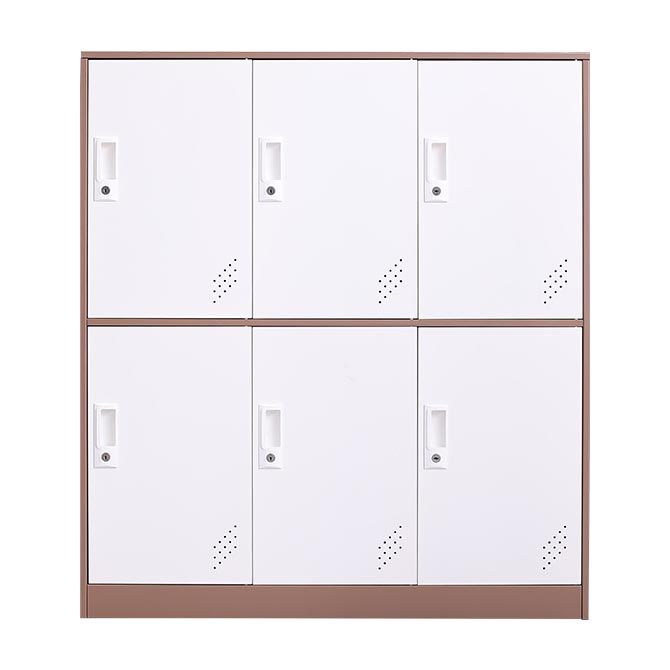 Contemporary Style Wardrobe Armoire Metal Wardrobe Closet with Locks Clearhalo 'Armoires & Wardrobes' 'armoires_wardrobes' 'Bedroom Furniture' 'furn' 'furn_armoires_wardrobes' 'Furniture' 1200x1200_3bb696cb-5fad-40a2-8b18-ab5cf5771515