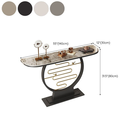 Tavolo da console moderna alta 31,5 pollici con 1 scaffale