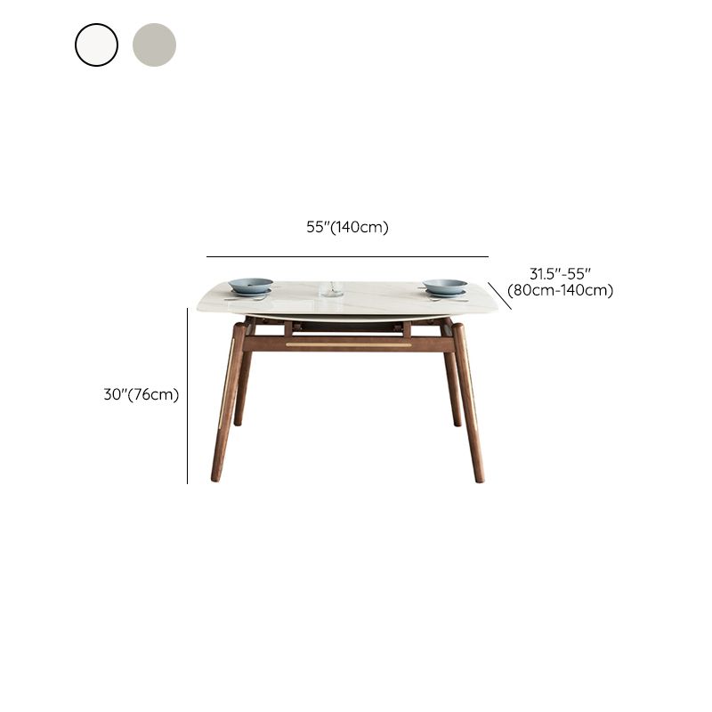 Modern Dining Round Table Sintered Stone Table with 4 Legs for Home Clearhalo 'Dining Tables & Seating' 'Dining Tables' 'dining_table' 'furn' 'furn_dining_table' 'Furniture' 'Kitchen & Dining Furniture' 1200x1200_3bb773bc-f68f-4bb0-965e-e90b071e2cd1