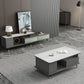 Moderne stijl leisteen wit/grijs/zwarte bovenste rechthoekige salontafel
