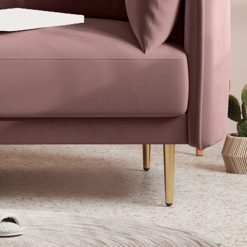 Square Arm Contemporary Settee Sofa Standard Velvet Settee Couch Clearhalo 'furn' 'furn_sofas' 'Furniture' 'Living Room Furniture' 'Sofa' 'sofas' 1200x1200_3bba2720-d043-4a75-8eb3-7131c09dcd87