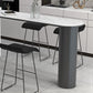 Mesa de comedor de barra de piedra de forma libre, mesa de Pub moderna con altura de barra para sala de estar