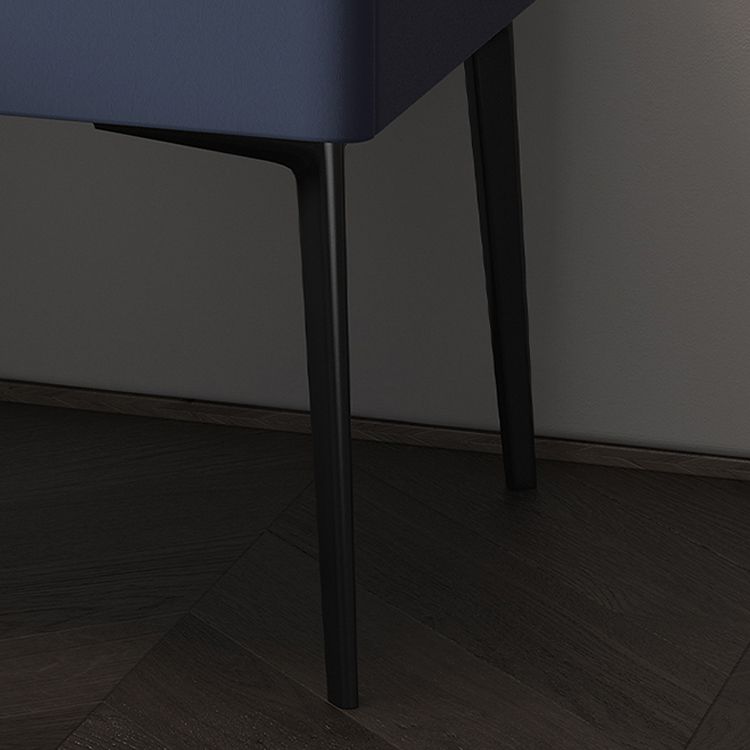 Mesa de acento contemporánea Mesa de mármol genuino y de cuero sintético