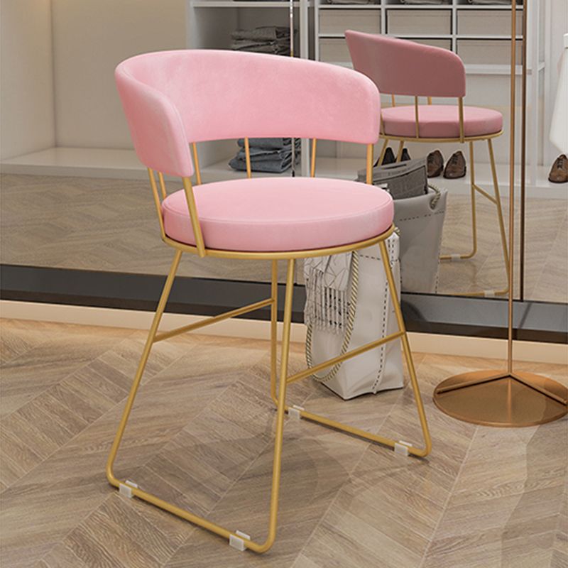 Nordic Glam Dining Chairs Armless Windsor Back Side Chairs for Kitchen with Metal Legs Clearhalo ' kitchen&dining_furn' 'Dining Chairs' 'Dining Tables & Seating' 'dining_chair' 'furn' 'furn_dining_chair' 'Furniture' 'furniture_dining_chair' 'Kitchen & Dining Furniture' 'kitchen' 1200x1200_3bc11950-0582-4e66-b793-936cdb2d4f5d