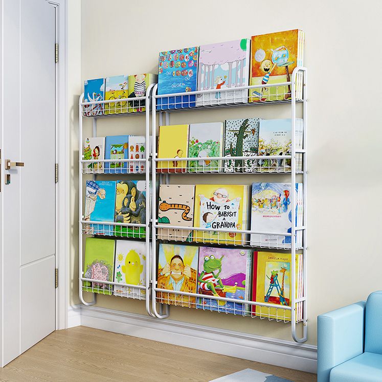 Modern Style Bookshelf Wall Mounted Metal Bookcase for Kid Room Clearhalo 'Bookcases' 'furn' 'furn_bookcases' 'Furniture' 'furniture_bookcases' 'Office Furniture' 1200x1200_3bc3f1a8-a37e-4a3e-8f08-3276d79459b7