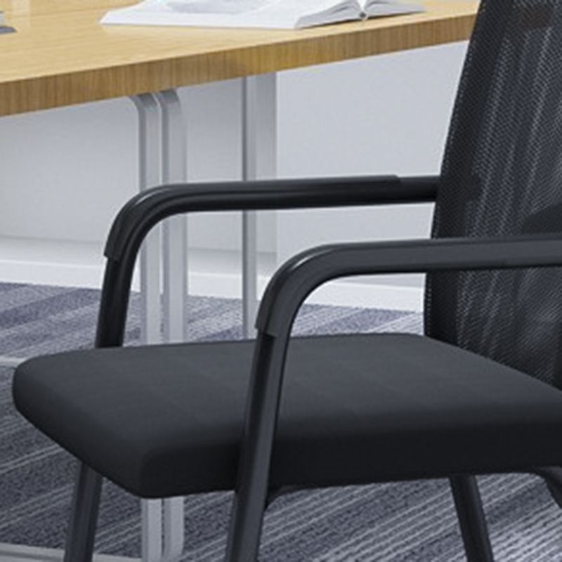 Chaise de bureau moderne à mi-arrivée de la chaise de bureau à accoudoir fixe en 4 couleurs