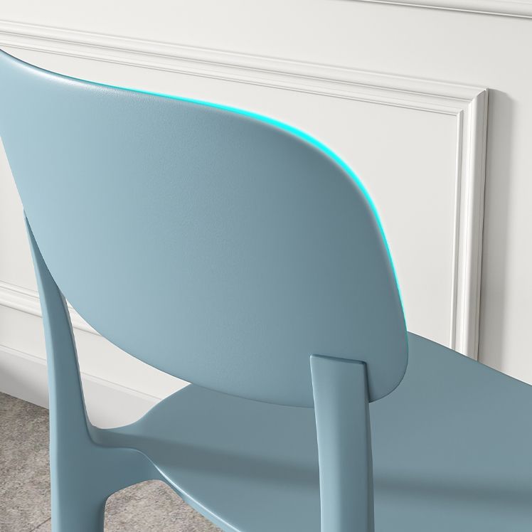 Plastic Dining Chair Modern Kitchen Side Chair 17'' Wide Open Back Dining Side Chair Clearhalo ' kitchen&dining_furn' 'Dining Chairs' 'Dining Tables & Seating' 'dining_chair' 'Furniture' 'furniture_dining_chair' 'Kitchen & Dining Furniture' 'kitchen' 1200x1200_3bc4fd94-26ab-4592-97ae-866efb9bd3f0