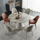 Casual Extendable Round Shape Table Sintered Stone Standard Dining Table for Kitchen Clearhalo ' dining_table' 'Dining Tables & Seating' 'Dining Tables' 'furn' 'furn_dining_table' 'Furniture' 'furniture_dining_table' 'Kitchen & Dining Furniture' 'kitchen&dining_furn' 'kitchen' 'kitchen_dining_table' 1200x1200_3bc87169-a21f-4ab0-85fd-c9c1caadc2de