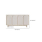 Stile contemporaneo bianco cabinet bidone soggiorno supporto buffet, 35,4 "h