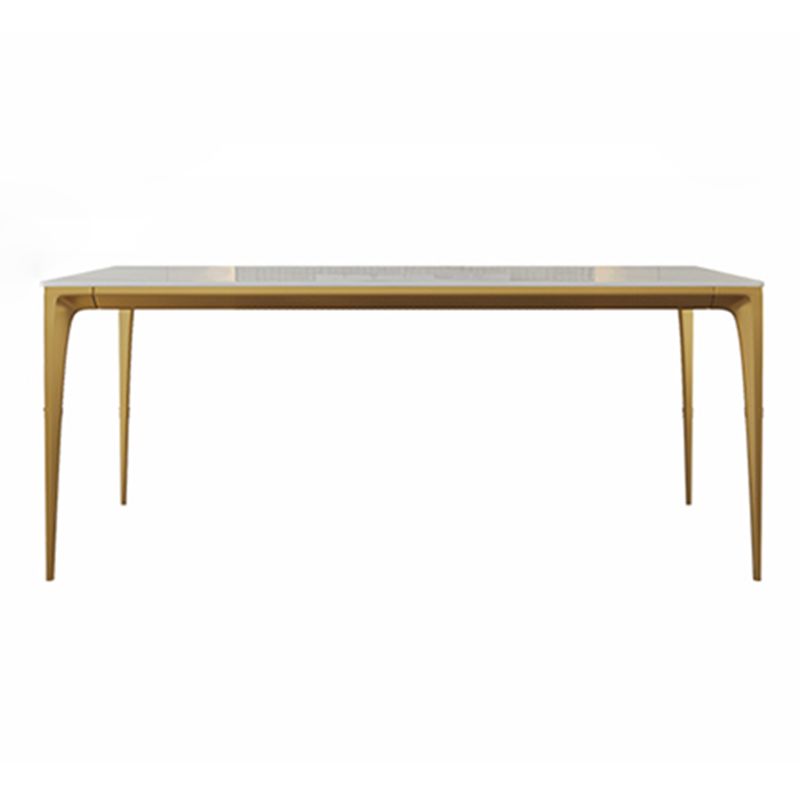 Sintered Stone Dining Table Luxury Style 4 Legs Base Rectangle Table for Dining Room Clearhalo ' dining_table' 'Dining Tables & Seating' 'Dining Tables' 'furn' 'furn_dining_table' 'Furniture' 'furniture_dining_table' 'Kitchen & Dining Furniture' 'kitchen&dining_furn' 'kitchen' 'kitchen_dining_table' 1200x1200_3bc93b0a-a1bf-4985-a8a5-5f2c433debf0