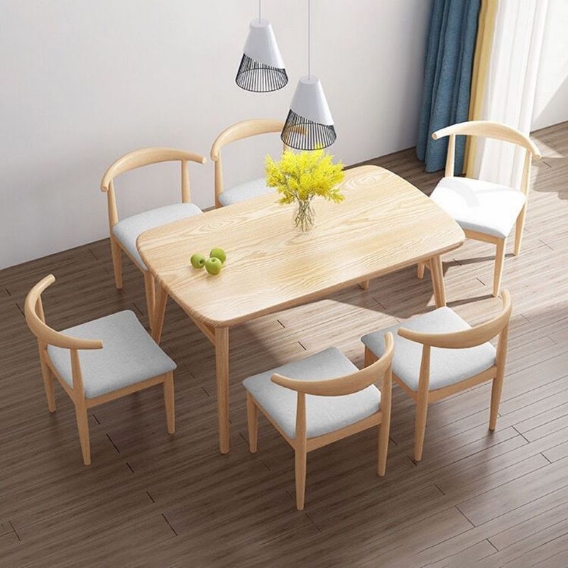 Contemporary Rectangular Dining Table with Legs for 2-4 People Clearhalo 'Dining Tables & Seating' 'Dining Tables' 'dining_table' 'furn' 'furn_dining_table' 'Furniture' 'Kitchen & Dining Furniture' 1200x1200_3bc93c86-62fd-41fd-bd1a-1dd5c072b7bc