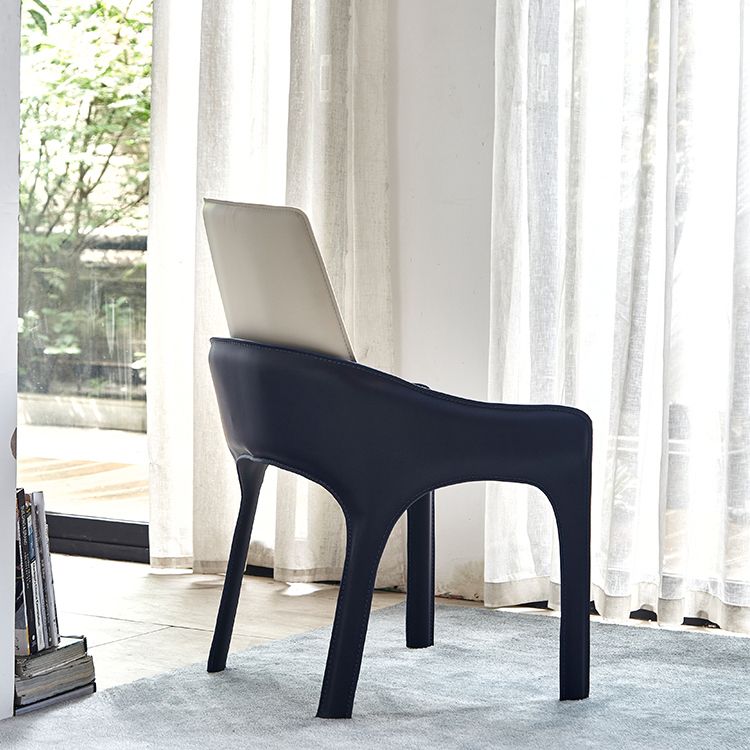 Modern Style Dining Armchairs Upholstered Solid Back Arm Chairs with Metal Legs Clearhalo ' kitchen&dining_furn' 'Dining Chairs' 'Dining Tables & Seating' 'dining_chair' 'furn' 'furn_dining_chair' 'Furniture' 'furniture_dining_chair' 'Kitchen & Dining Furniture' 'kitchen' 1200x1200_3bcb9094-0c0a-435f-a725-208374d8a72a