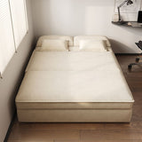 32 "幅のスカンジナビアの布団ソファベッドレザーホワイト布団スリーパーソファストロージなし