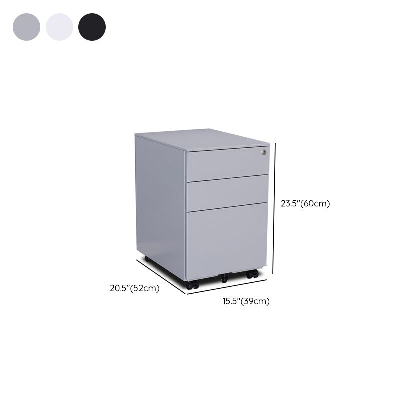 Archivo de archivos de acero contemporáneo Pedestal Pedestal Archiving con bloqueo y almacenamiento