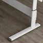 Zeitgenössischer Stand Desk Converter White Metal Trestle Base Desk für Büro
